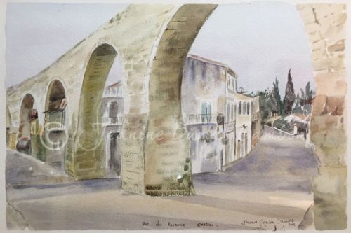 La rue des Arceaux. Castries